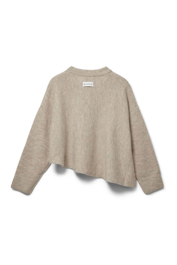 Blanche, Laurel crew neck jumper, Oxford tan